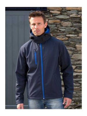 Softshell Zip a Contrasto Cappuccio - Uomo Softshell Zip a Contrasto Cappuccio - Uomo
